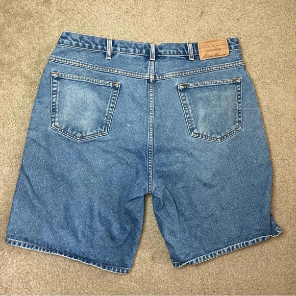Vintage Eddie Bauer Dad Jorts Size 40 Blue - Picture 2 of 3
